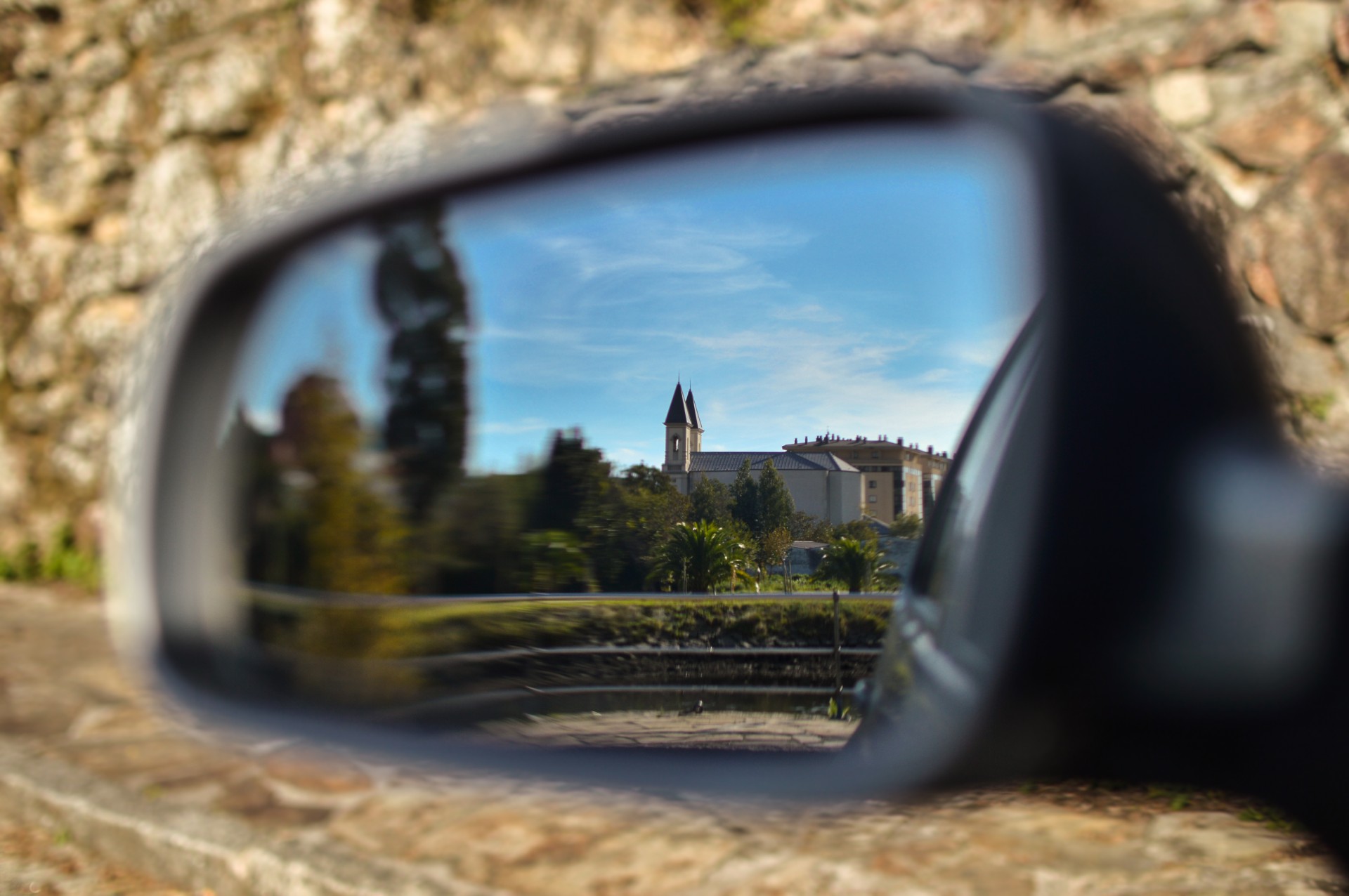 church mirror church and mirror free photo