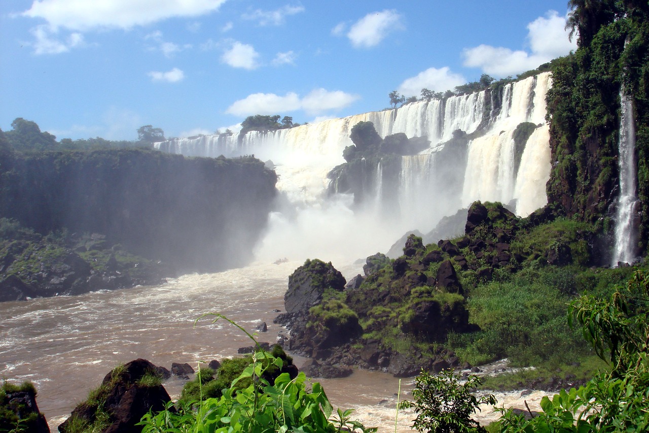 iguassu  brazil  waterfall free photo