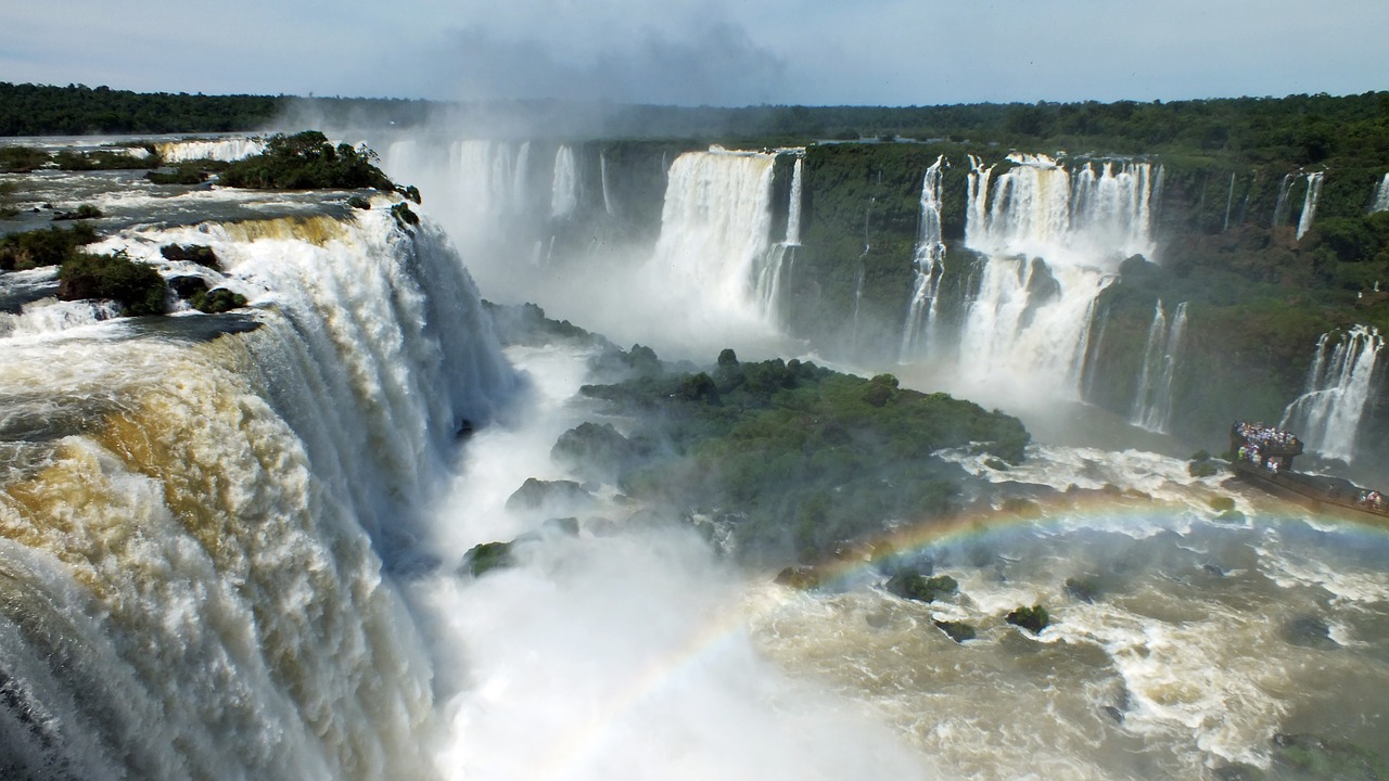 iguazu waterfalls river free photo