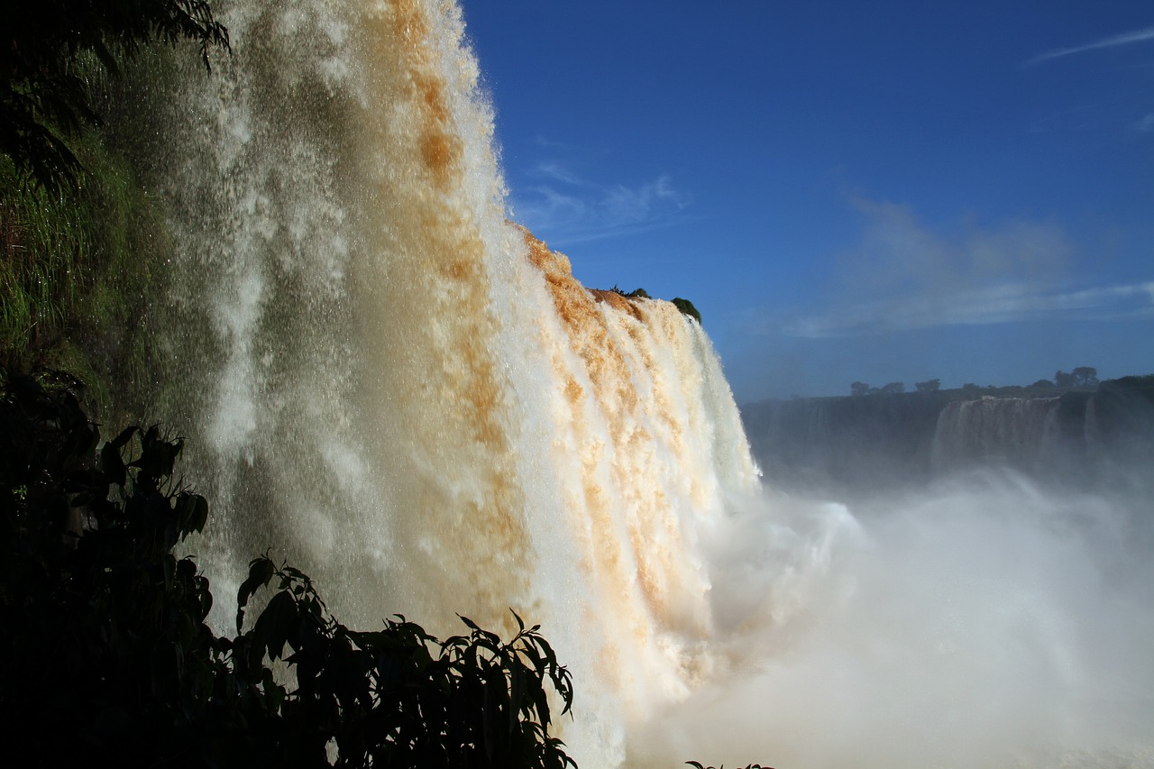 iguazu falls waterfalls brasil free photo