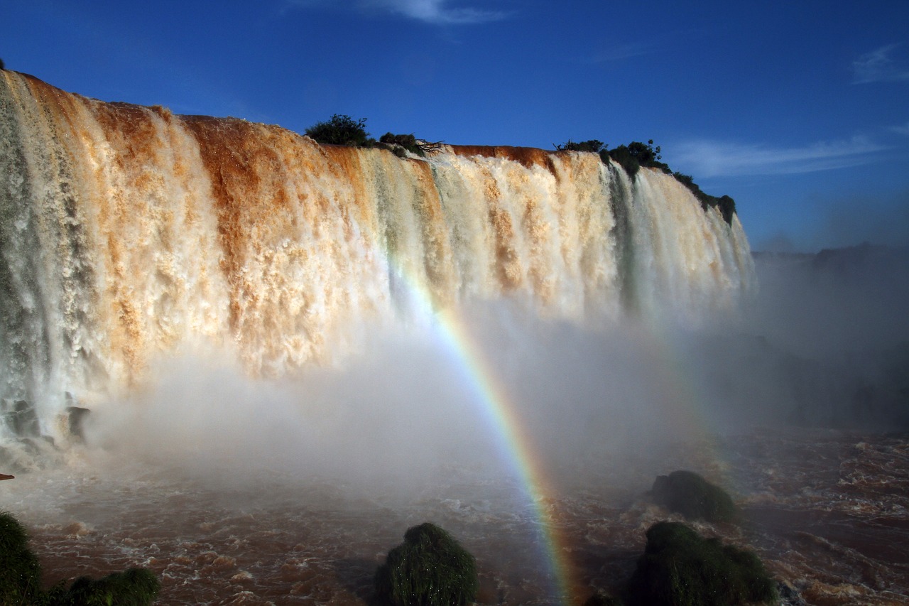 iguazu falls waterfalls brasil free photo