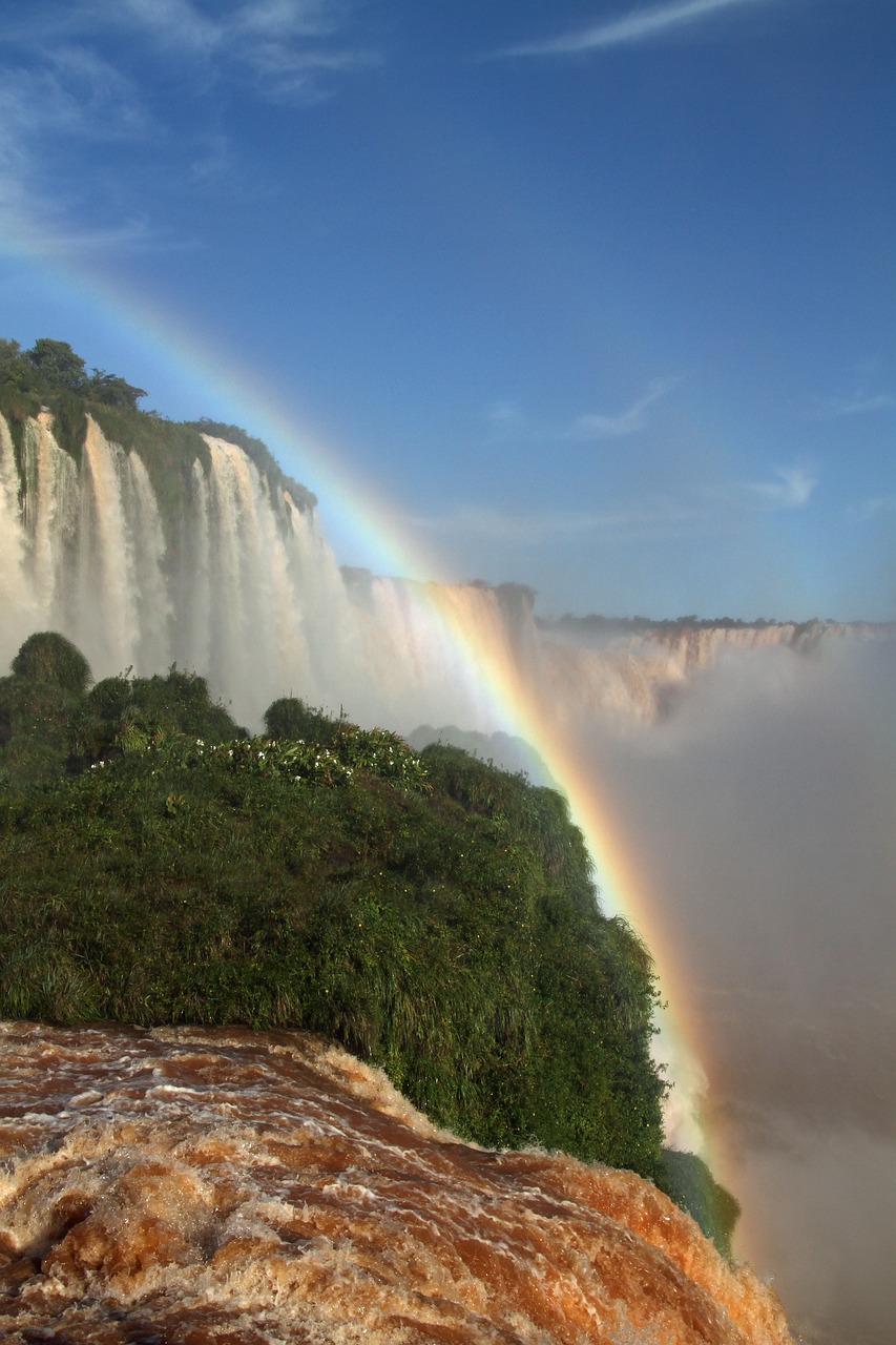 iguazu falls waterfalls brasil free photo