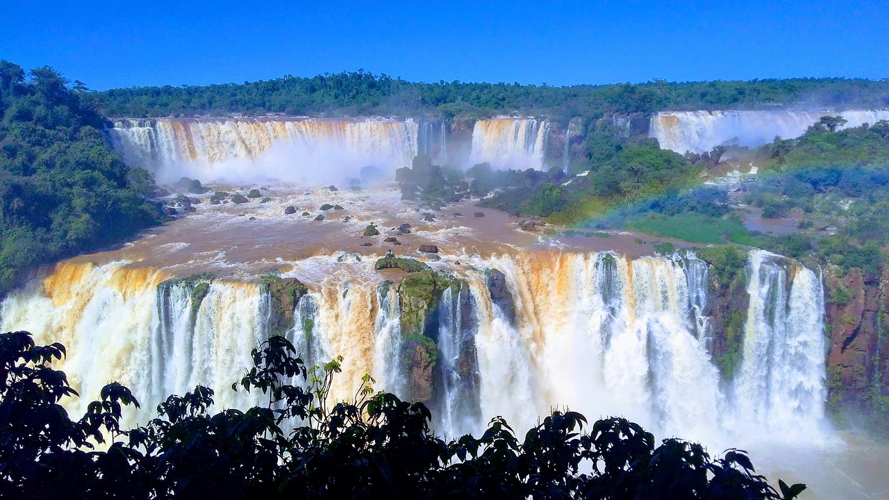 iguazu falls natural body of water free photo