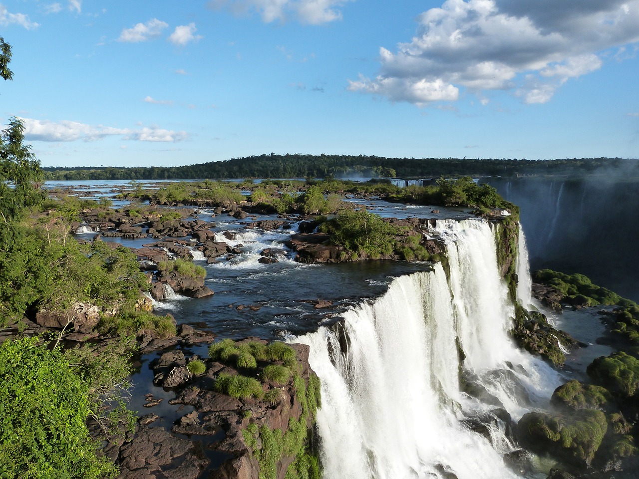 iguazu falls cataracts brazil free photo
