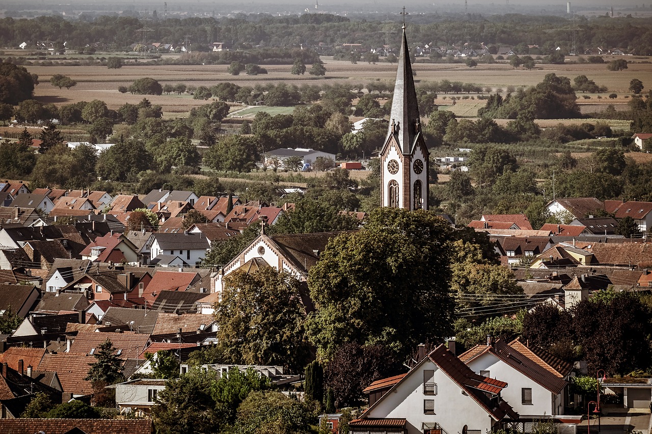 ihringen kaiserstuhl  church  landscape free photo
