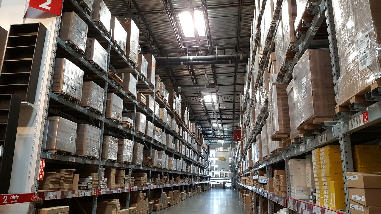 ikea warehouse industrial free photo