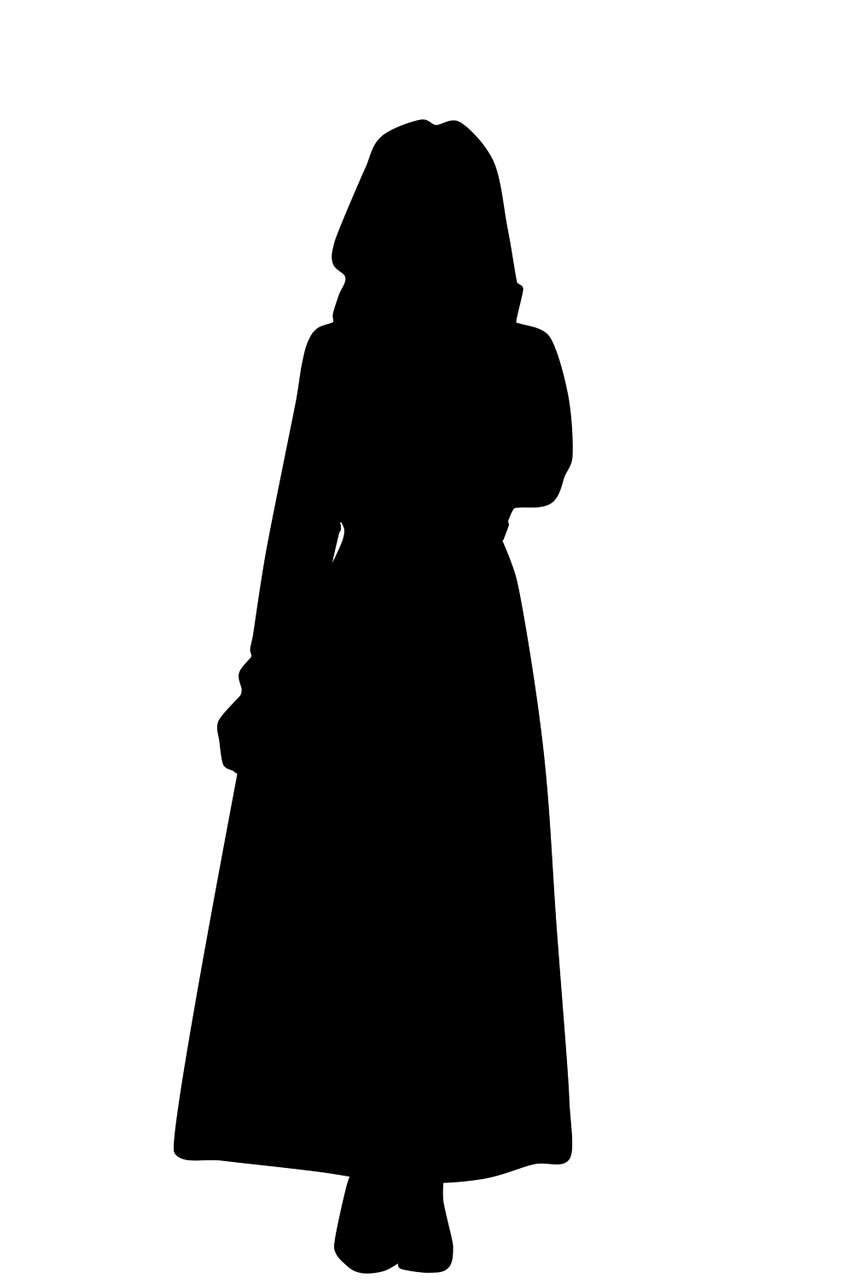 woman illustration shadow free photo