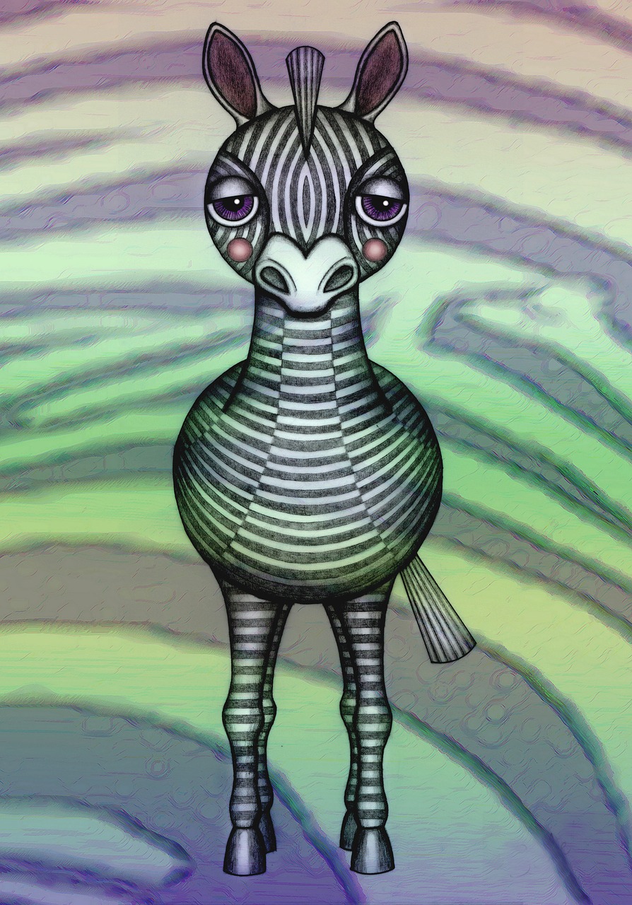 illustration zebra drawing free photo