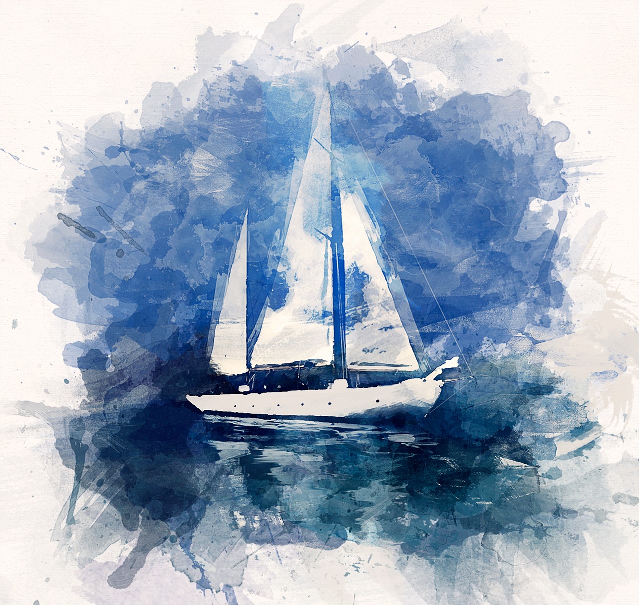 illustration ship yacht free photo