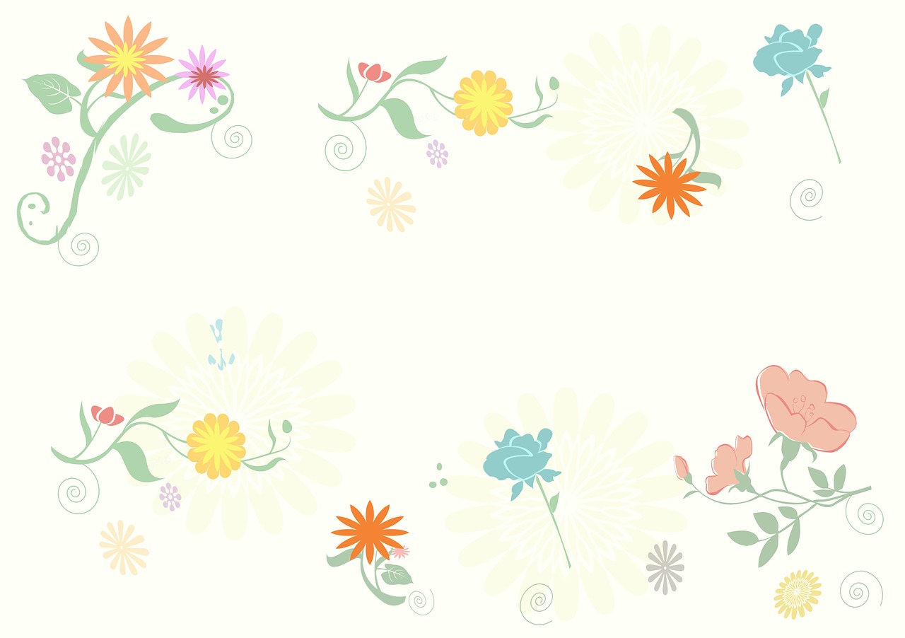 illustration  flowers  background free photo