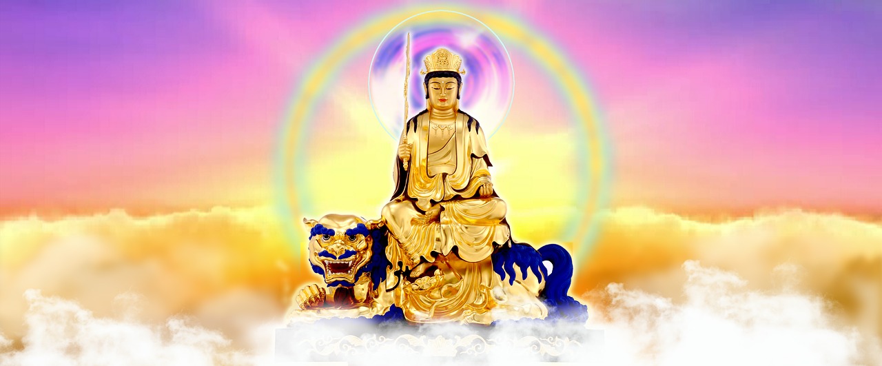 文殊师利菩萨  buddha  buddhism free photo