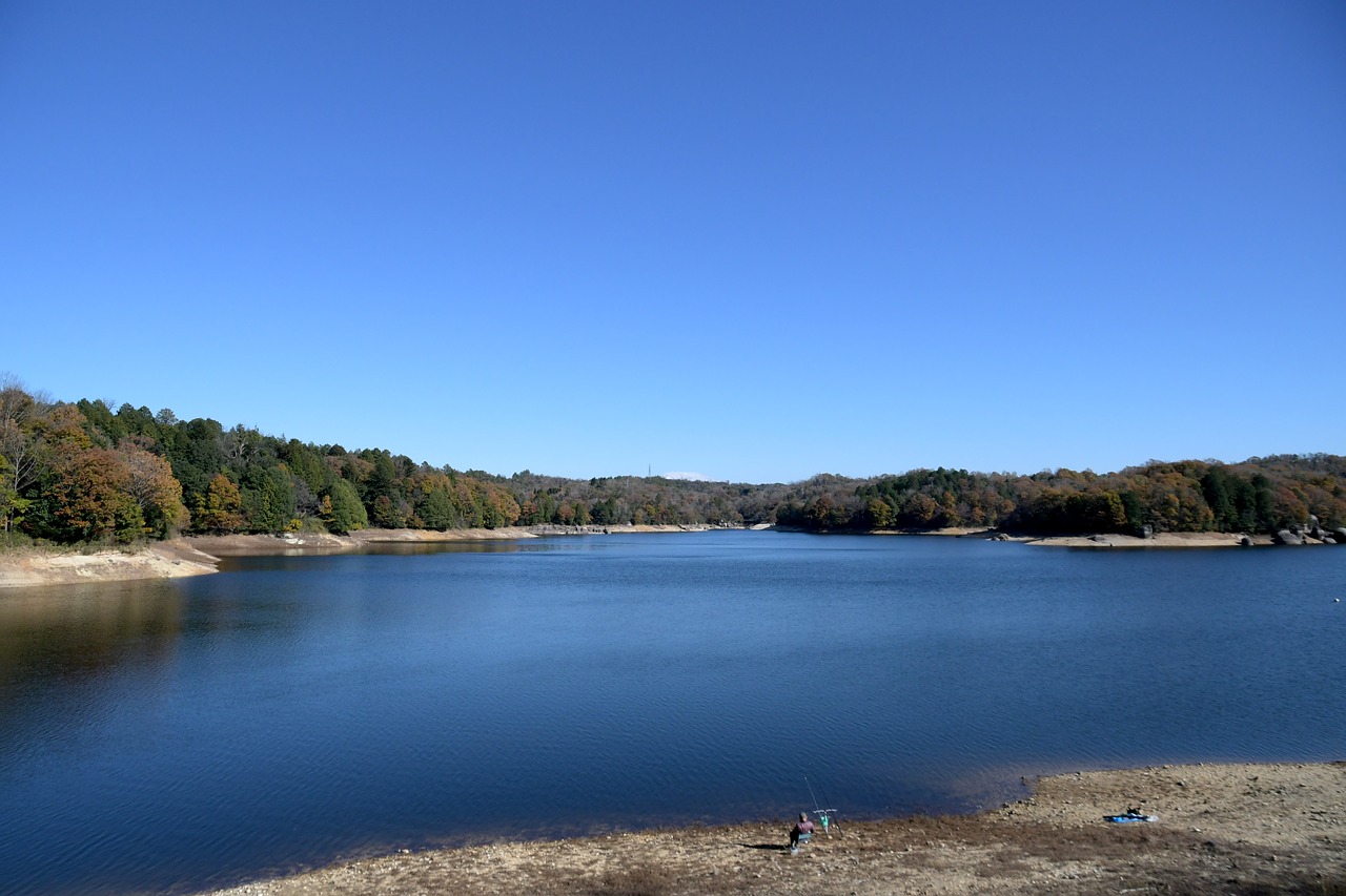 松野湖  matsuno pond  fishing free photo