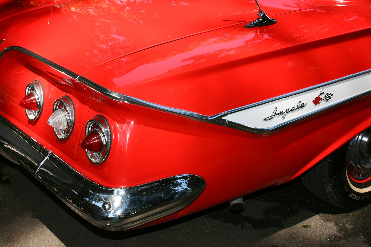 impala red car free photo