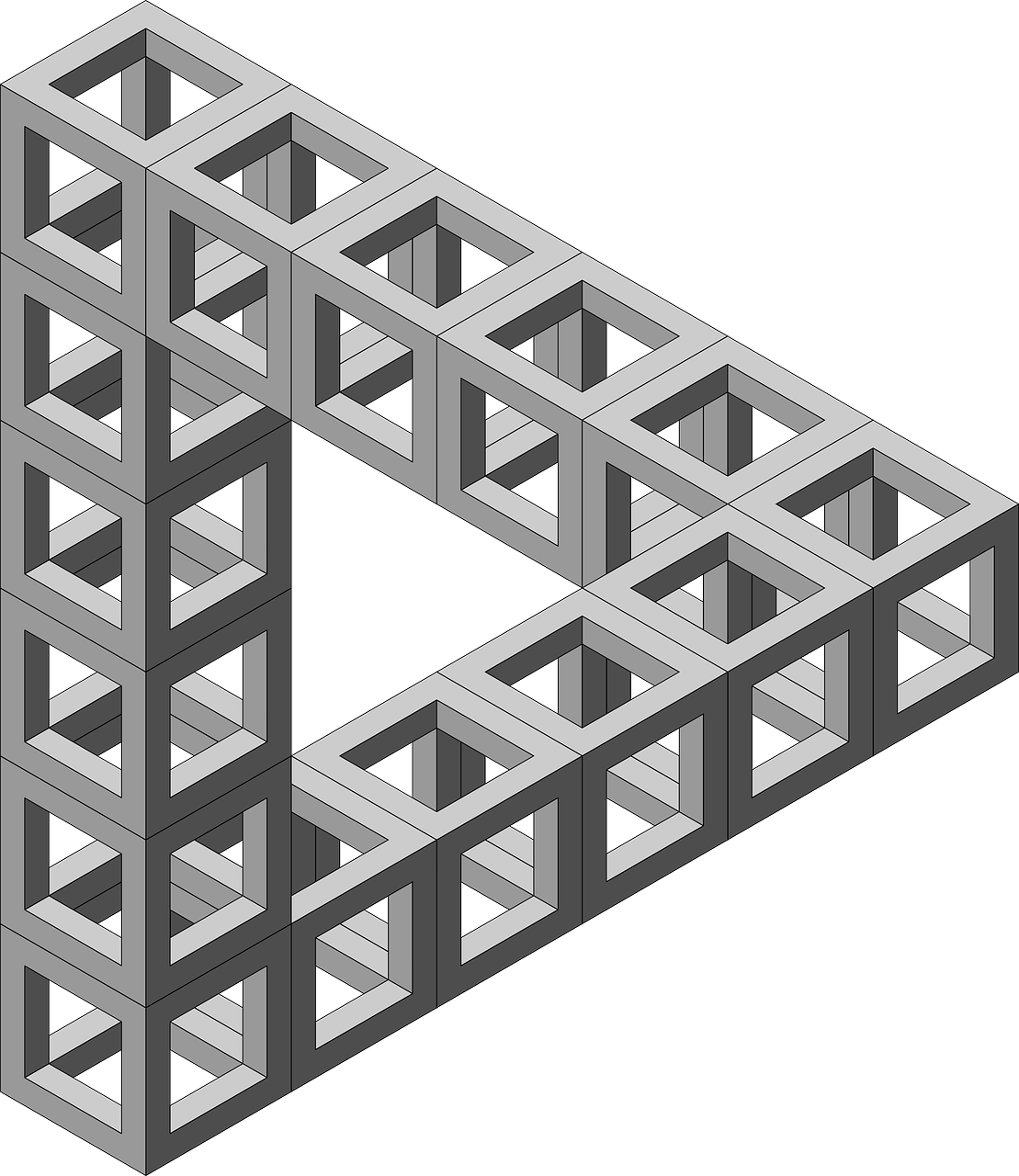 impossible optical illusion triangle free photo
