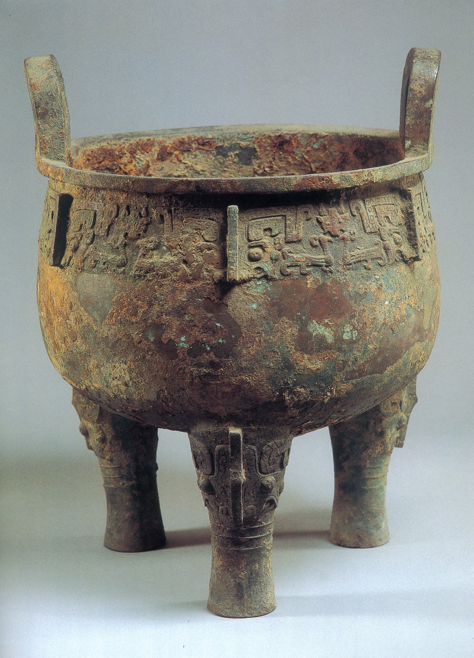 in ancient china bronze three-legged tripod free photo