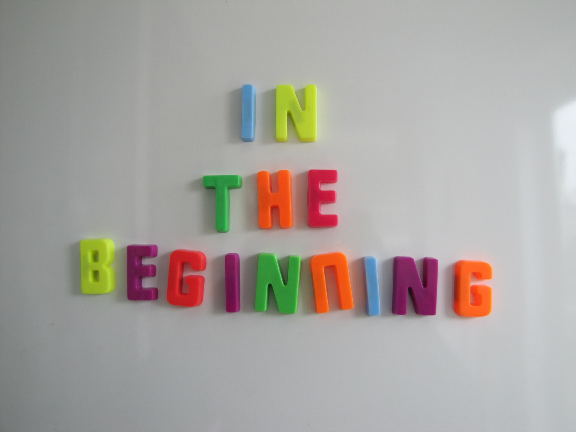 film caption "in beginning" film title free photo