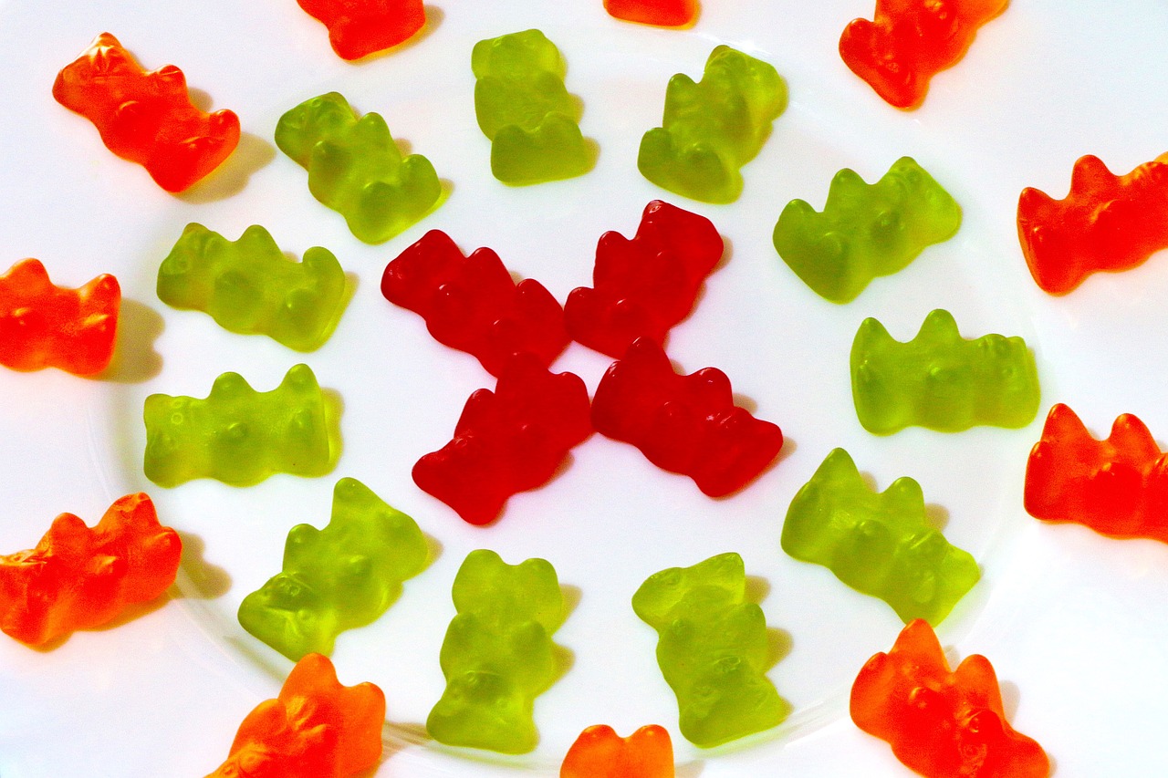 in the circle gummi bears fruit jelly free photo