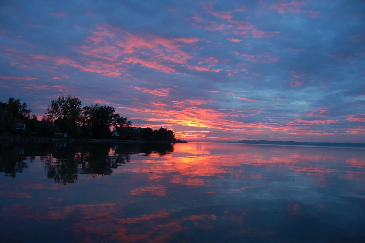 in the evening nightfall sunset free photo