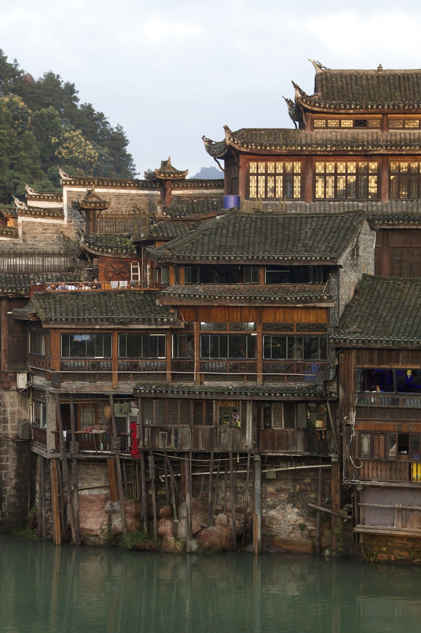 in western hunan fenghuang diaojiaolou free photo