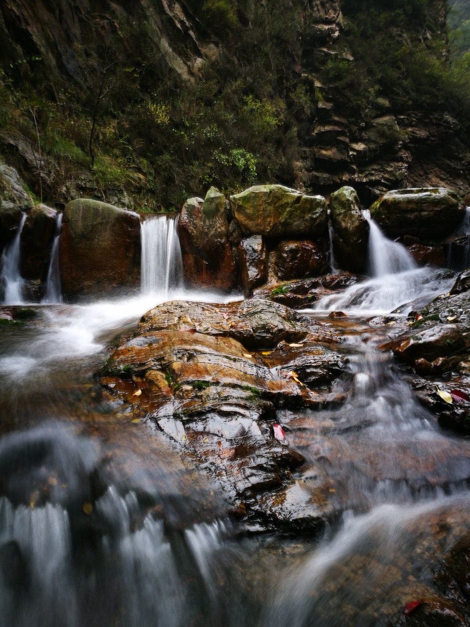 in wuling mountain creek falls free photo