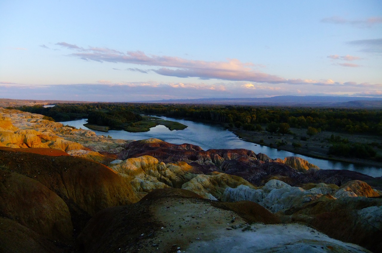 in xinjiang china colorful beach free photo