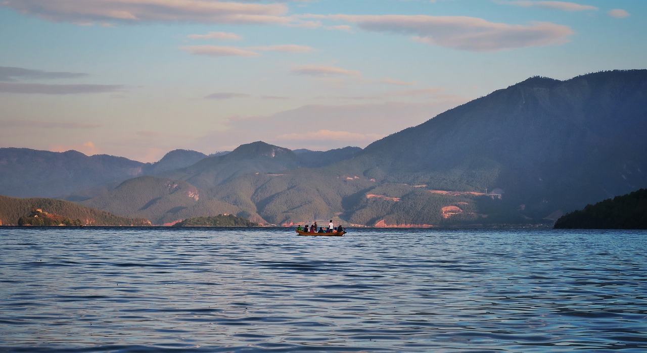 in yunnan province lugu lake the scenery free photo