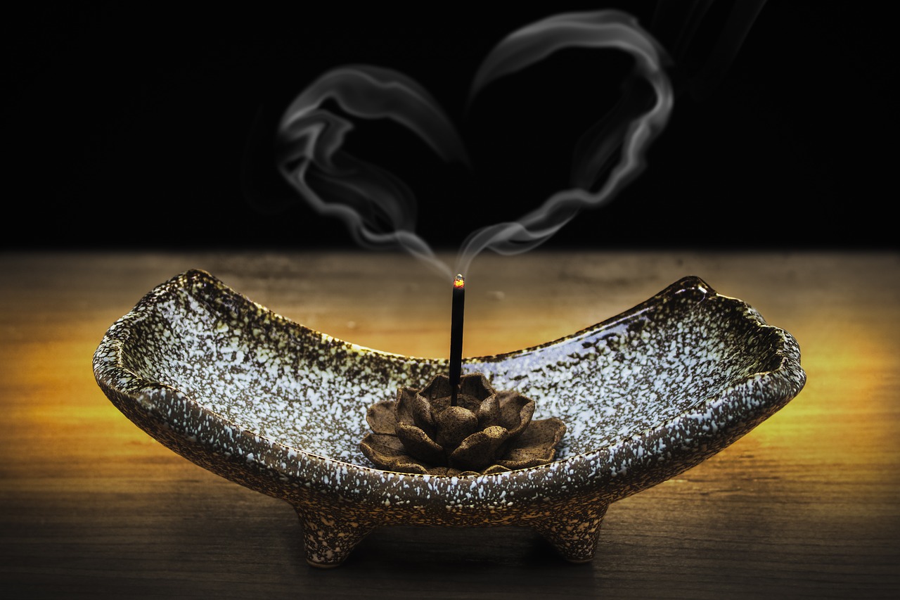 incense smoke love free photo