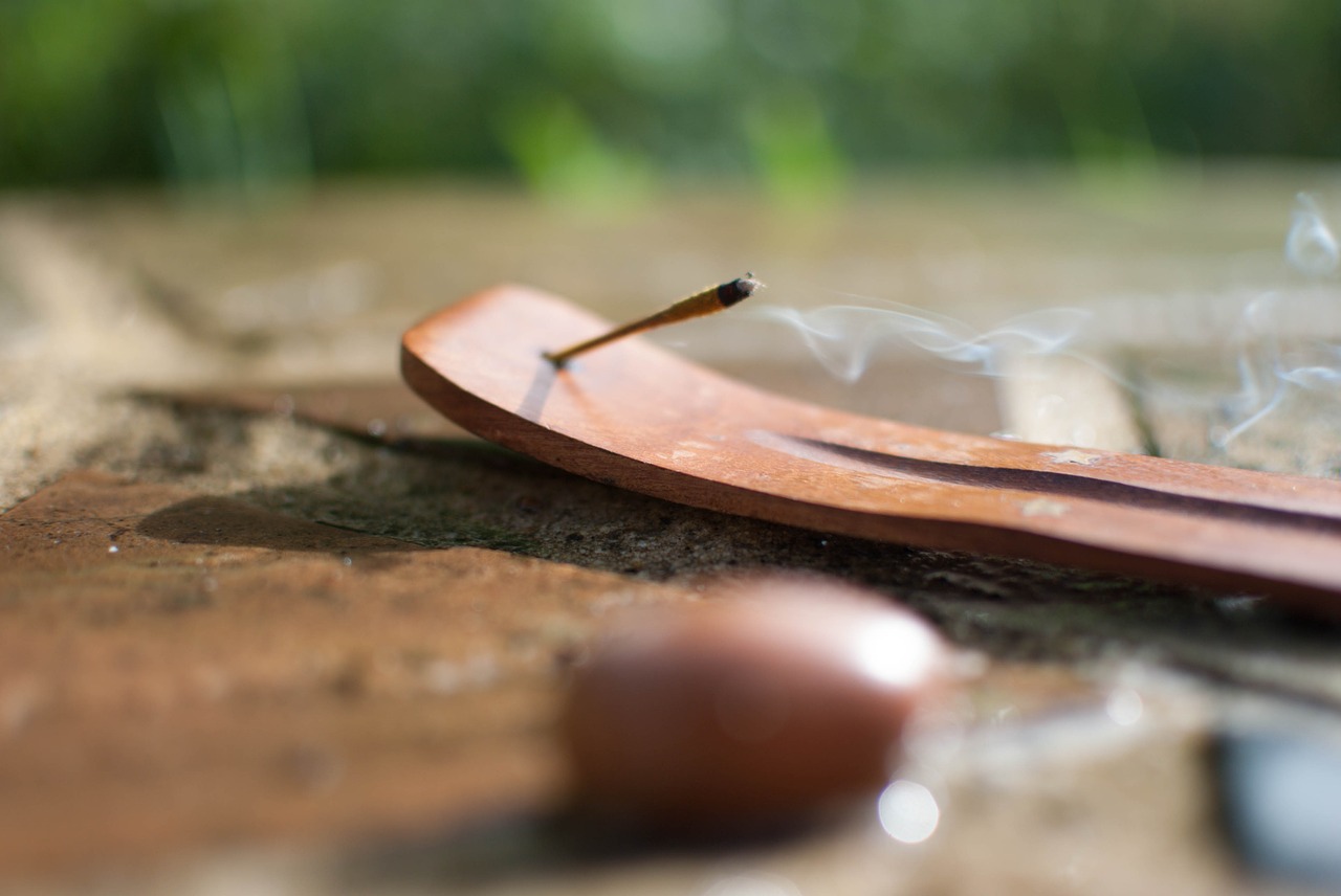 incense zen prayer free photo