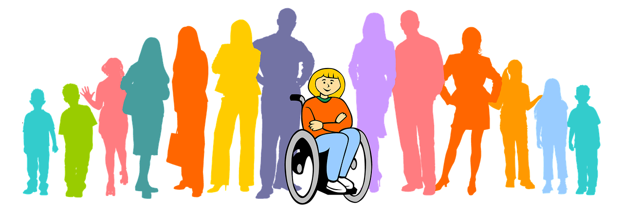inclusion group wheelchair free photo