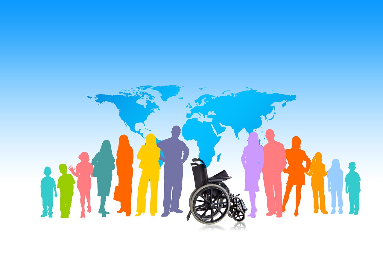inclusion  group  wheelchair free photo