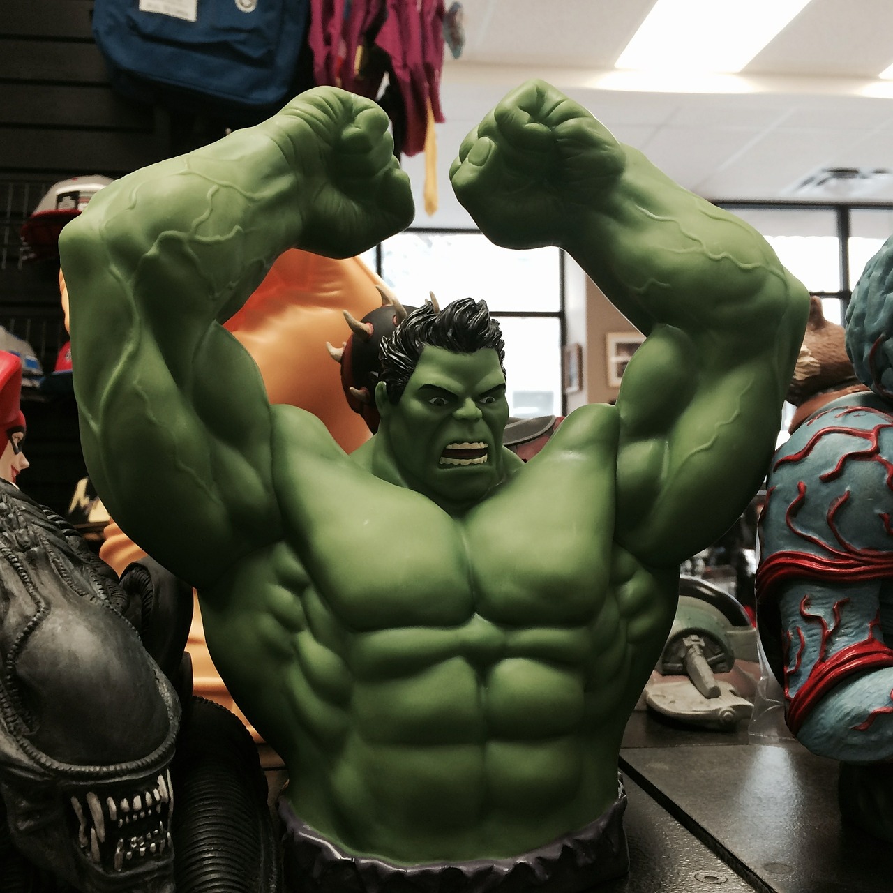incredible hulk superhero toy free photo