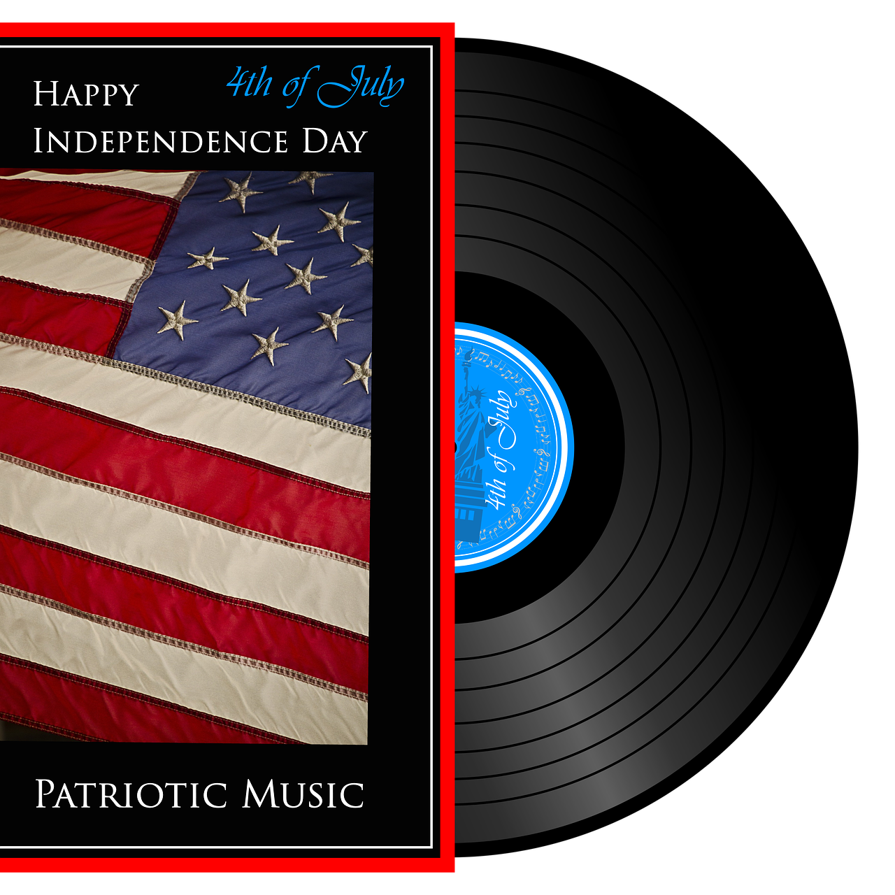 independence day  vinyl  music free photo