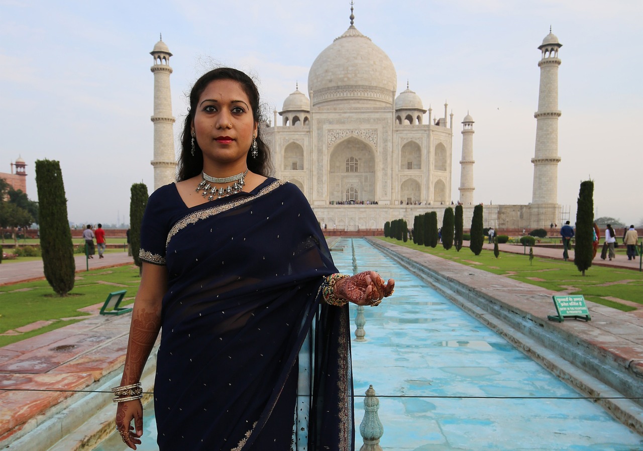 woman taj mahal religion free photo