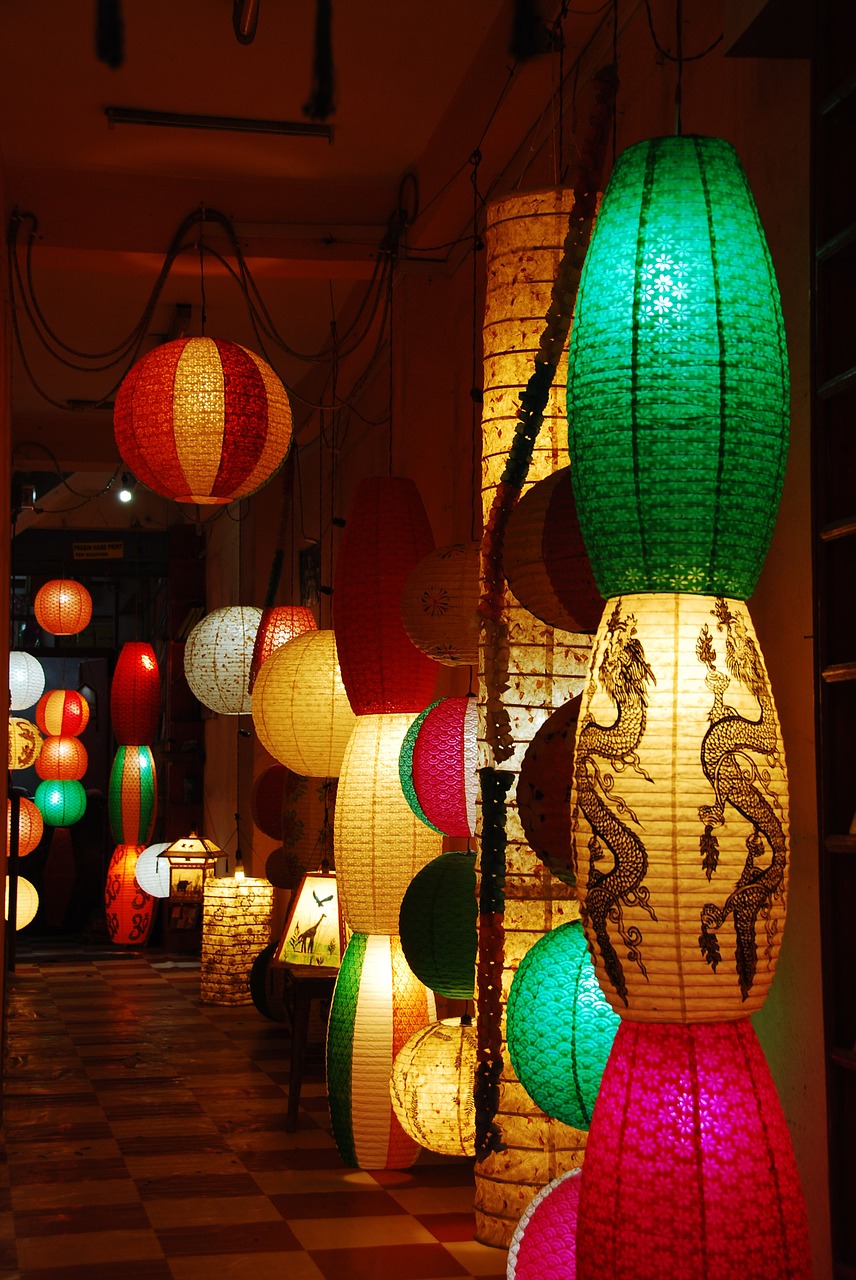 chinese lantern india nepal free photo