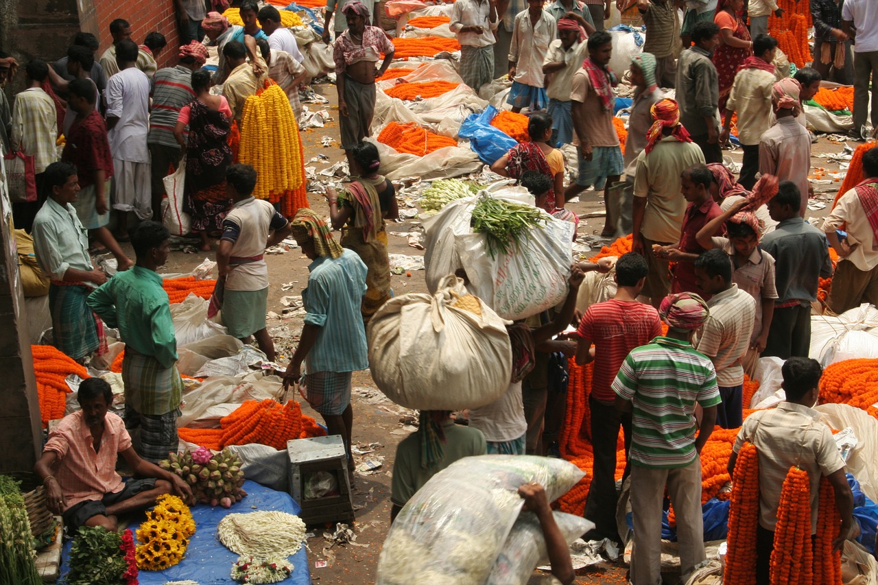 india kolkata markets free photo