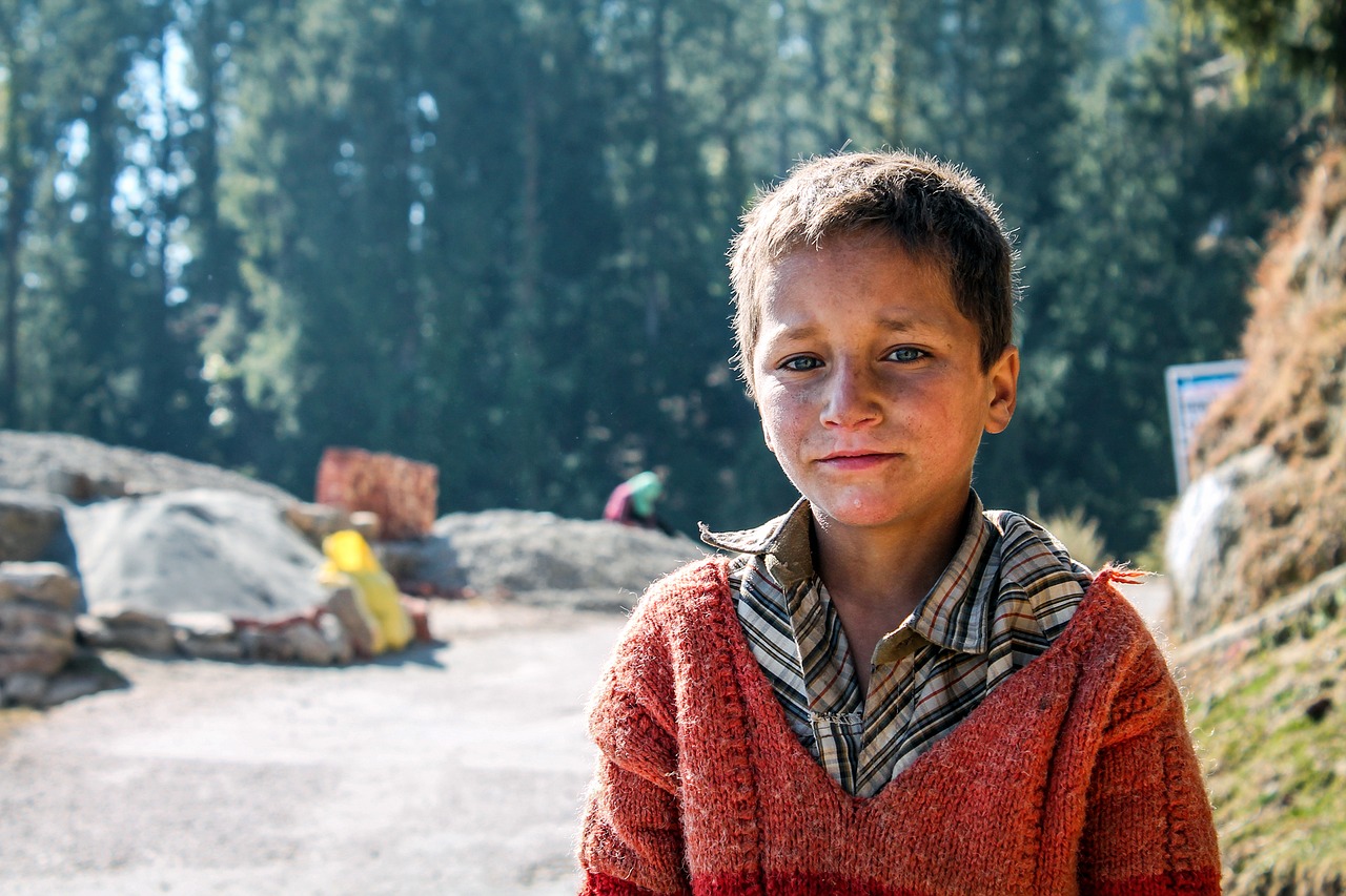 india kids portrait free photo