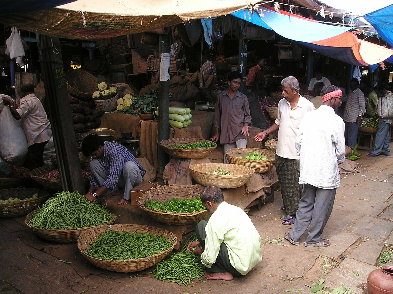 india market vegetables free photo