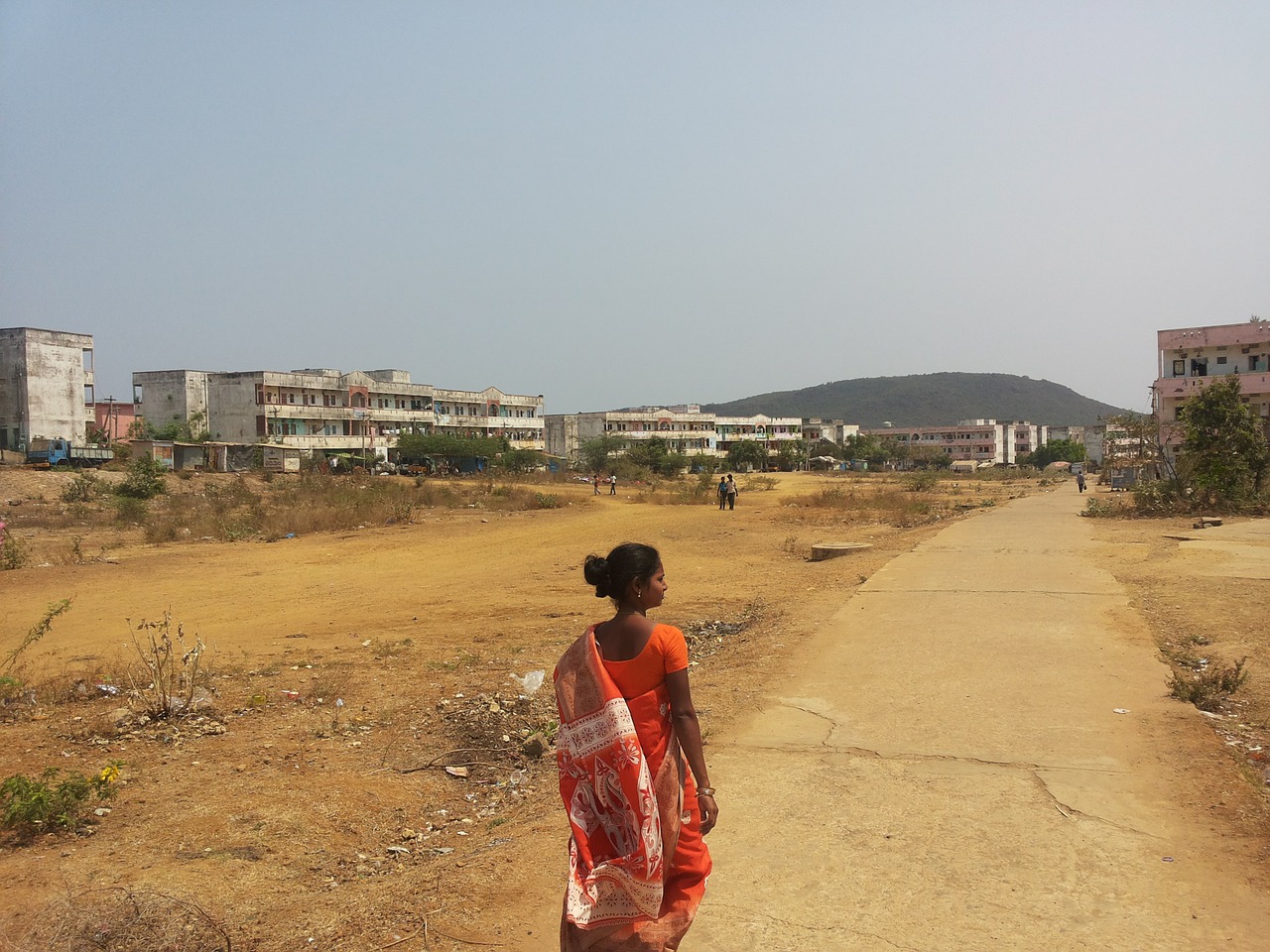 india woman walking free photo