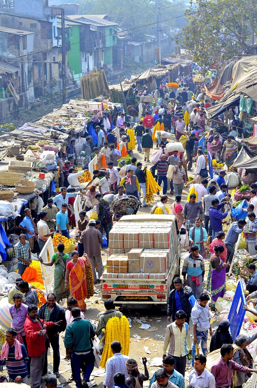 india  market  flower free photo