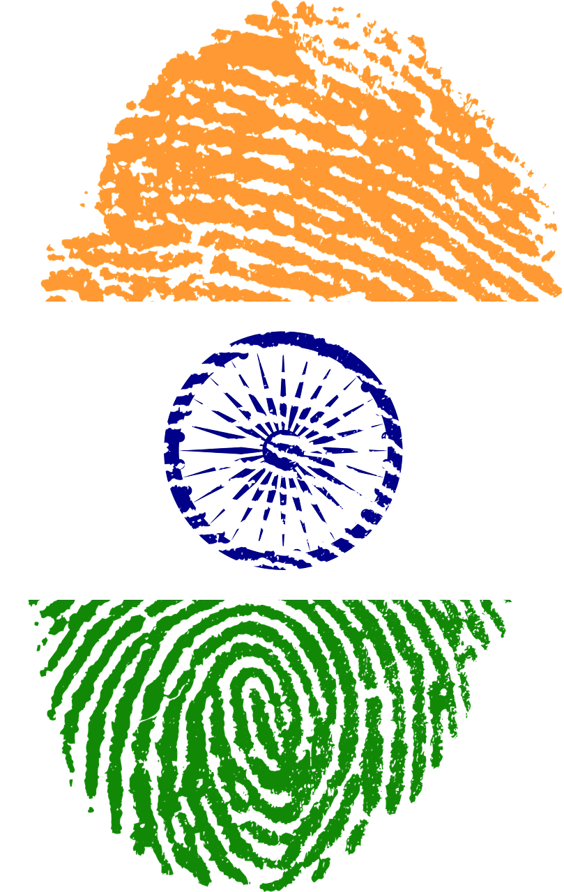 india flag fingerprint free photo
