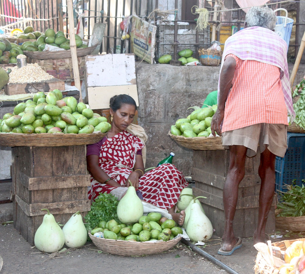 india market woman free photo