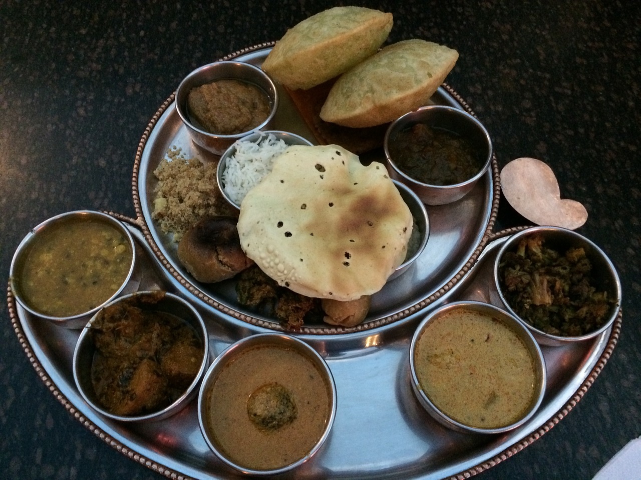 indian food plate free photo