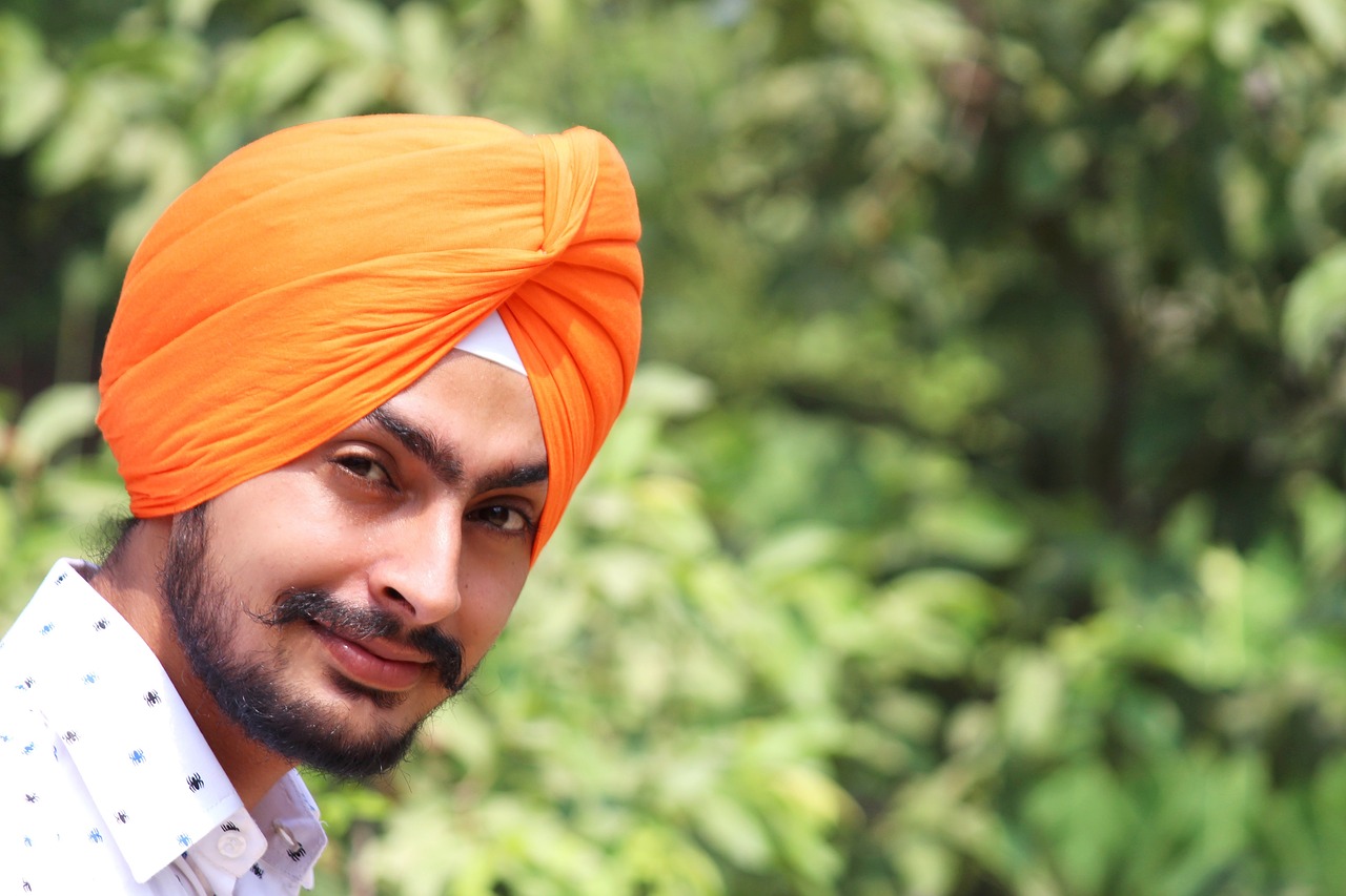 indian turban fashion free photo
