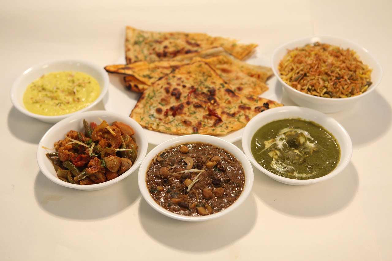 indian food thali vegetarian food free photo