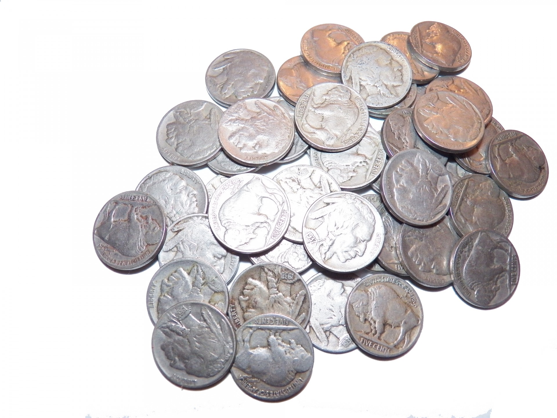 nickels coins money free photo