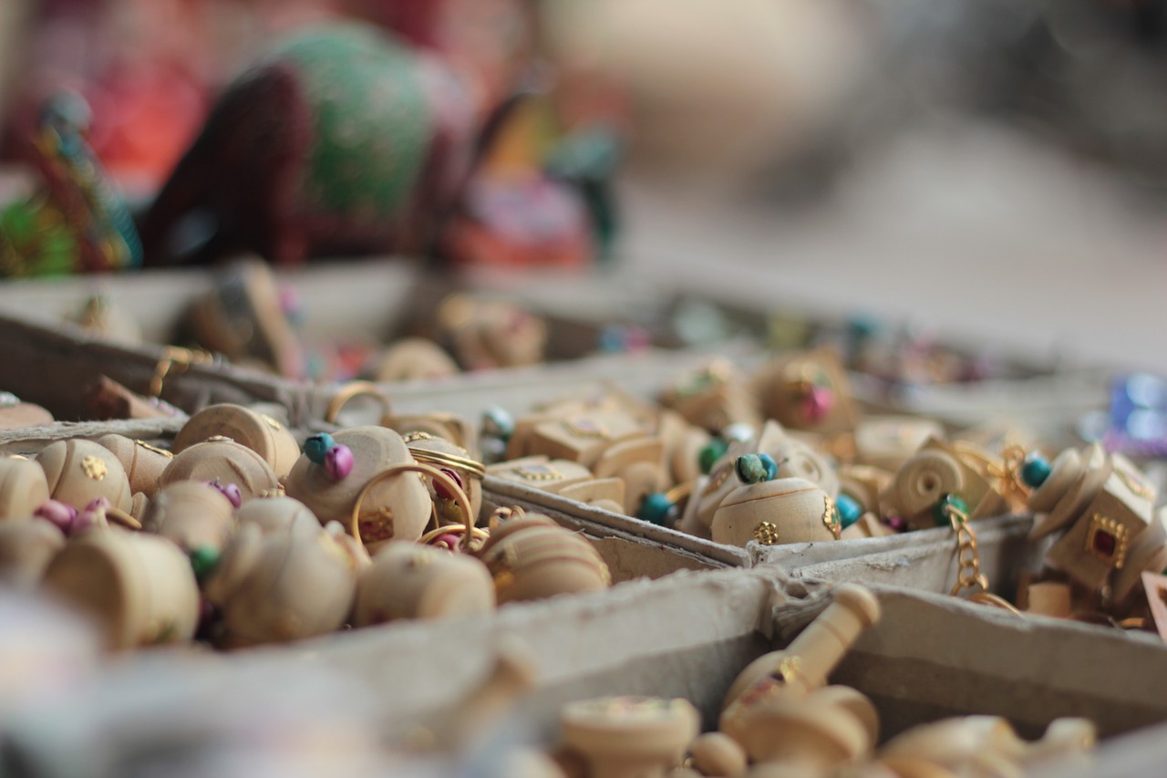 indian traditional shopping jaipur shops toys free photo