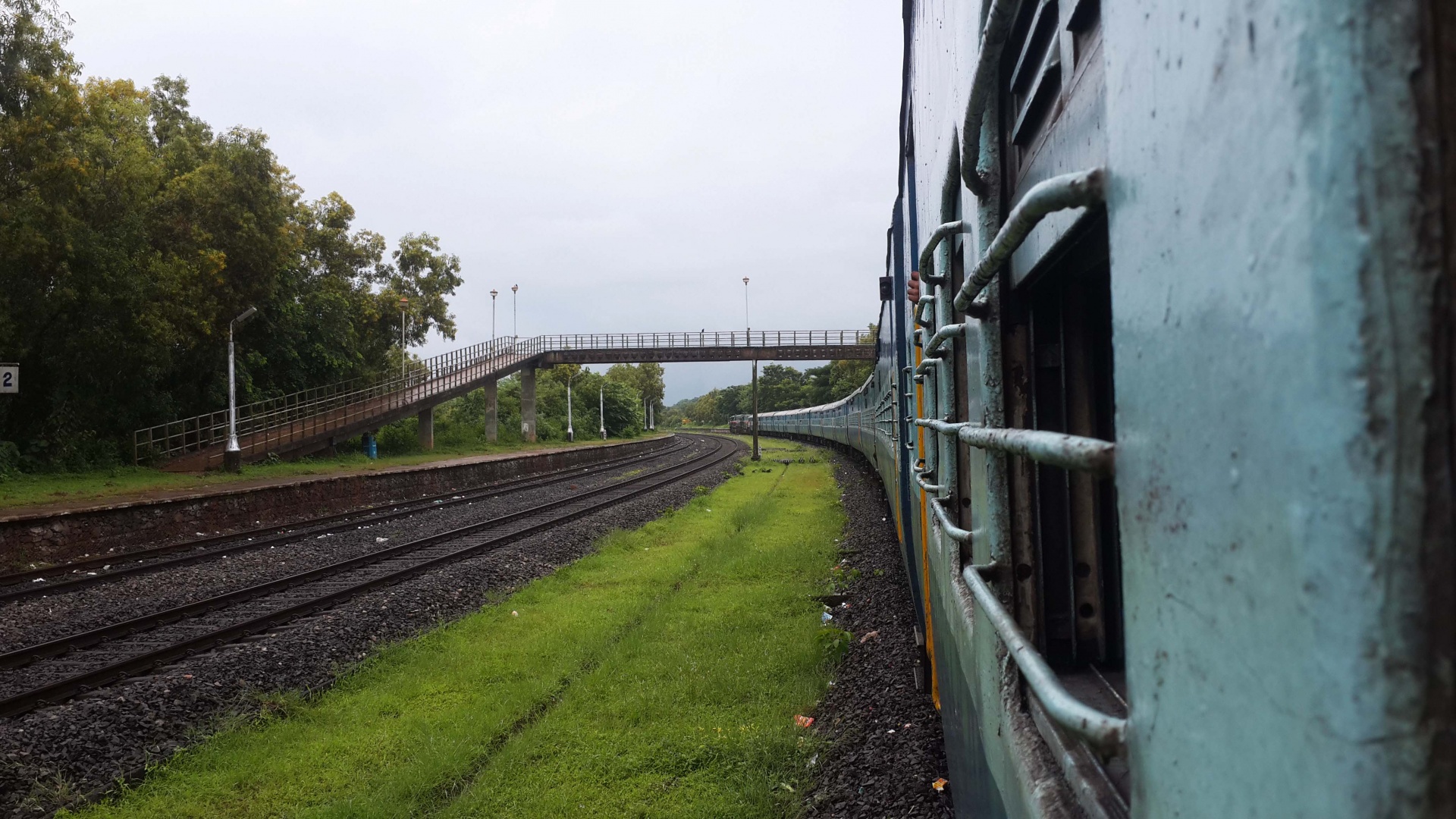 train journey indian railways konkan kanya free photo