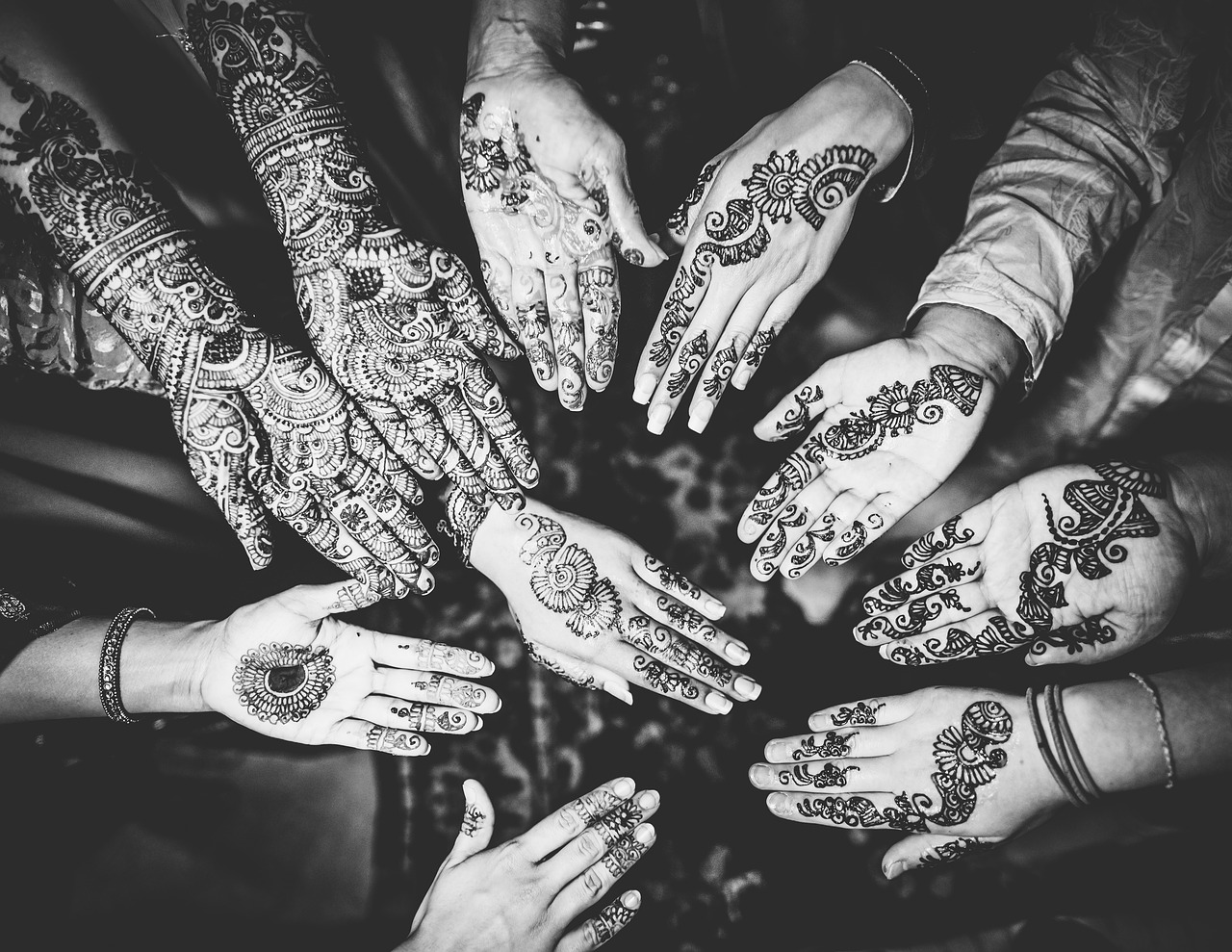 indian wedding  henna tattoo  mehndi free photo