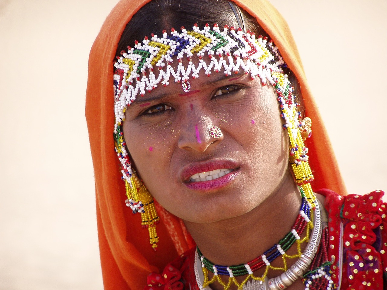 indian woman desert woman free photo