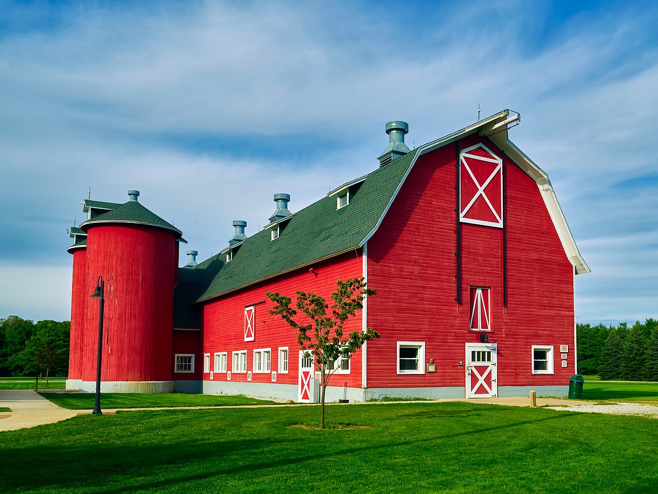 indiana barn sky free photo